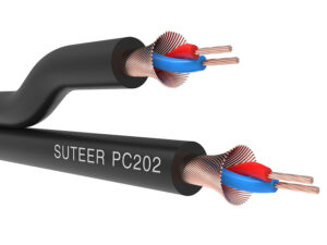 2-cores balanced audio signal parallel patch cable PC202