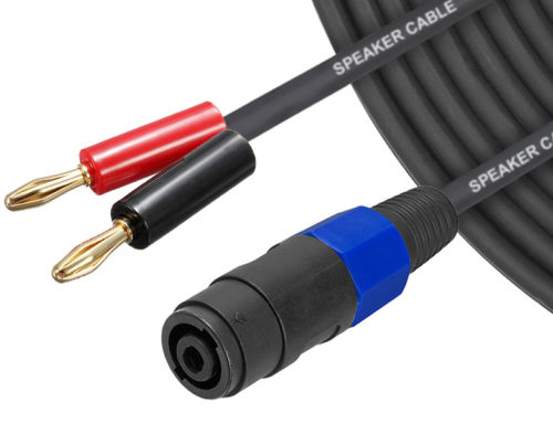 CPP13 2-core 15AWG Speaker Link Cable SpeakON – Banana