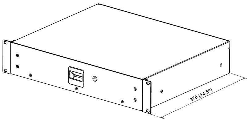 Lockable standard rack drawer