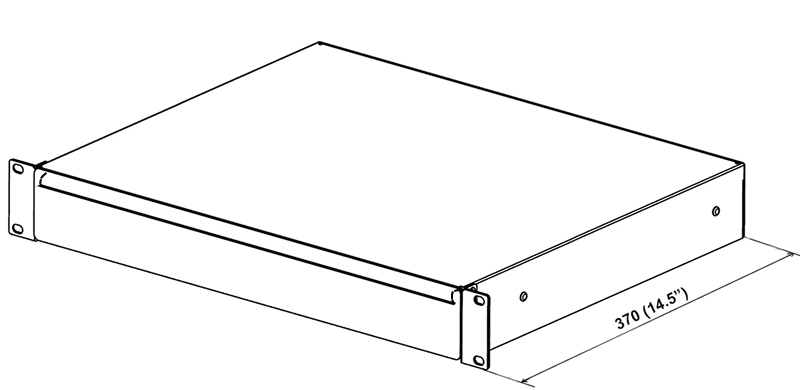 Non-Lockable standard rack drawer 1U