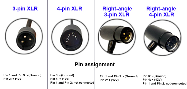 XLR Gooseneck Light Pin assignment