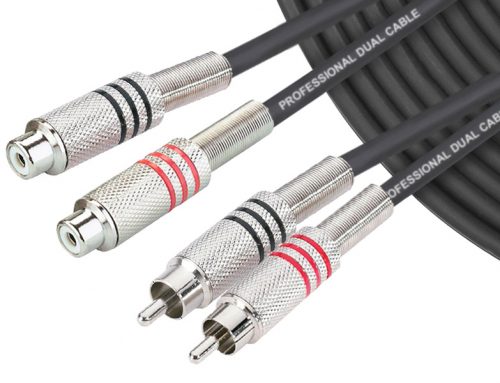 BYJ26 Basic RCA Interconnect Dual Extension Cable