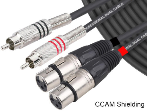 DDJ04 Budget RCA XLR Interconnect Dual Cable