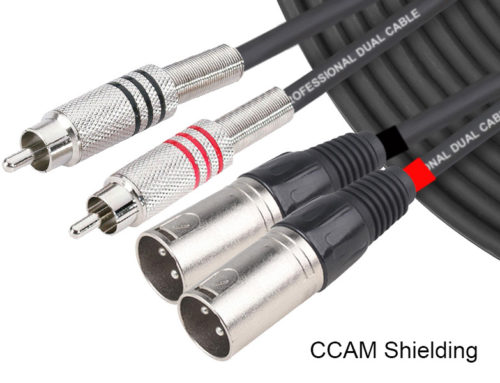 DDJ05 Budget RCA XLR Interconnect Dual Cable