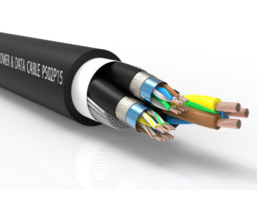HD02P15 Hybrid cable Power 3G1.5 & CAT5E patch cable