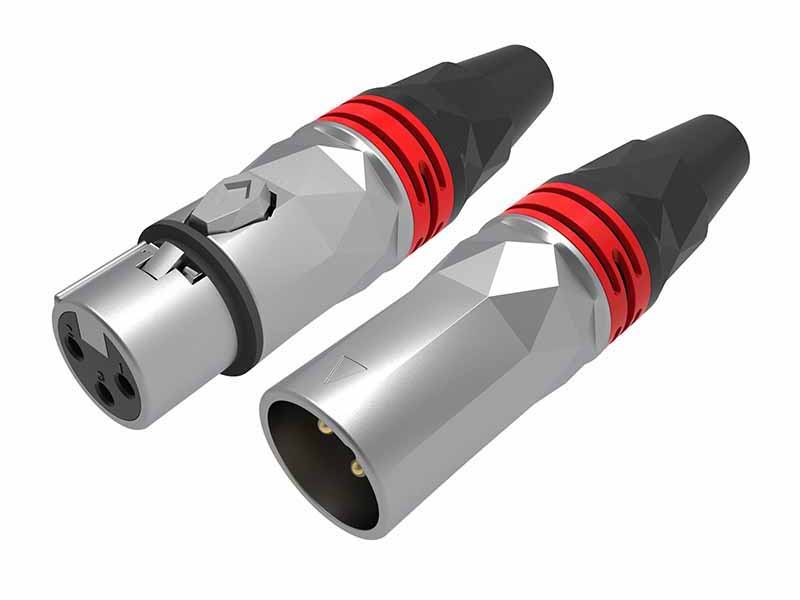 professional 3-pin XLR cable connector