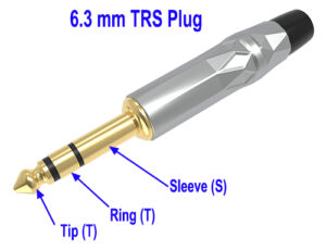 6.3 mm TRS phone plug