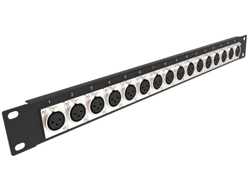 Rpx1u12f 12 Port Xlr Female Rack Panel 1u 19 Inch Propaudio