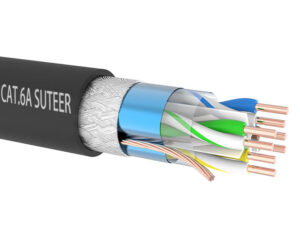 24AWG 8-core CAT.6A SFTP CAT network cable with drain wire DC6A105D
