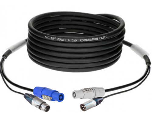HPD05N PowerCON / XLR 3-p combi cable for DMX