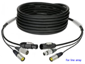 powerCON TRUE1 3x2.5mm2 & Audio & CAT.6 hybrid cable for active speaker HPCA01