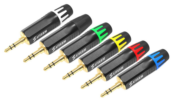3.5mm stereo jack with 6 colorf of brush