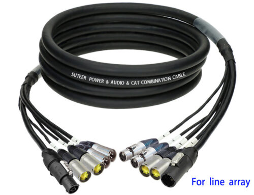 2x Audio & 2x CAT.6A & powerCON TRUE1 hybrid cable
