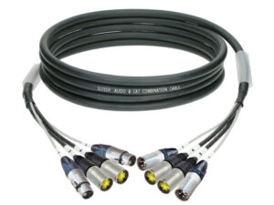 Combi 2x Audio & 2x CAT.6A hybrid cable HPCA03
