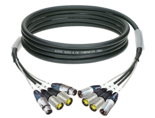 Combi 2x Audio & 2x CAT.6A combination cable