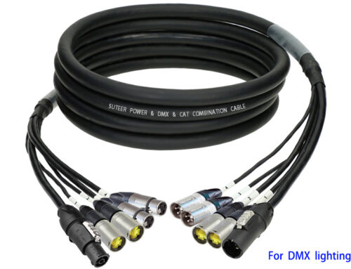 DMX & CAT.6A & powerCON TRUE1 hybrid cable