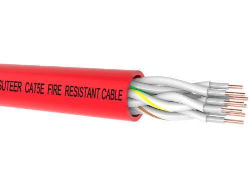 Fire resistant UTP CAT5e network cable