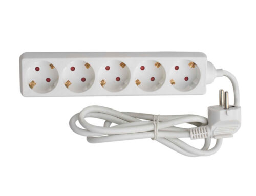 PCS515 5-outlet Schuko socket Power Strip with Child Protection
