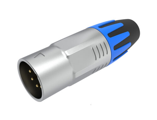 XLR5M010CG Hexagonal 5-pin XLR connector chrome