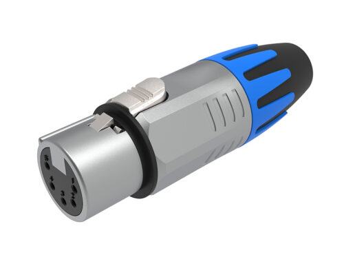 XLR5F010CG 5-pin female XLR connector chrome plated