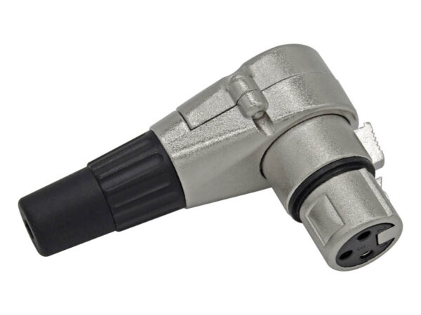 Xlr F Pin Right Angle Xlr Female Cable Connector Propaudio