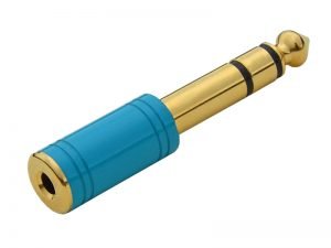 6.35mm stereo jack plug to 3.5mm stereo jack headphone adapter ADA54