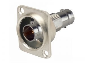 Panel Mount BNC female to BNC female D shape video coupler BNC10