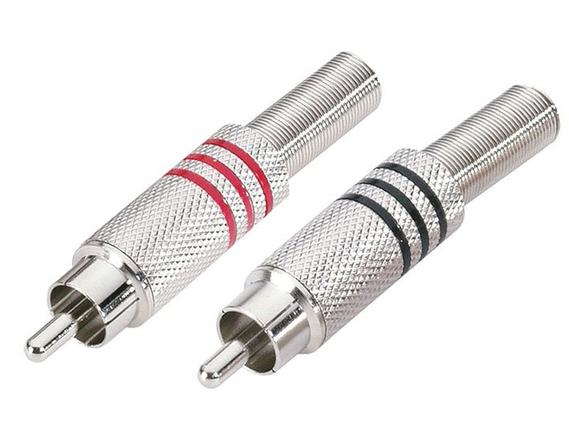 thumbnail image 2 of RCA Phono Connector Pair - Male & Female Screw Terminal Plug & Socket 2 of 11