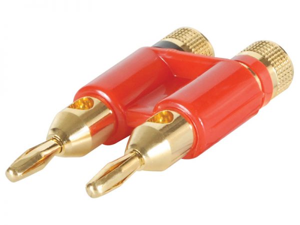 BP04R Dual 4 mm Banana Plug Speaker Connector - PropAudio