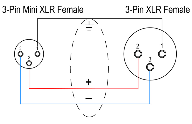 Mini Xlr Balanced Microphone Cable, Mini Xlr Wiring Diagram