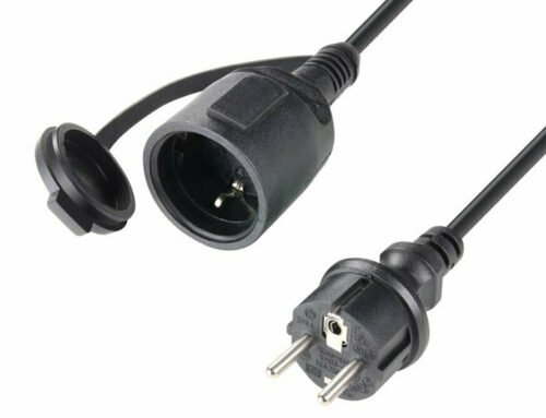 PC11 Schuko Rubber Main Power Extension Cable