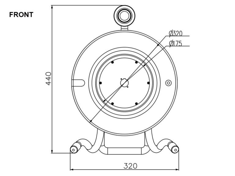 BSD02 Empty Metal Cable Drum with Dtype Punch PropAudio