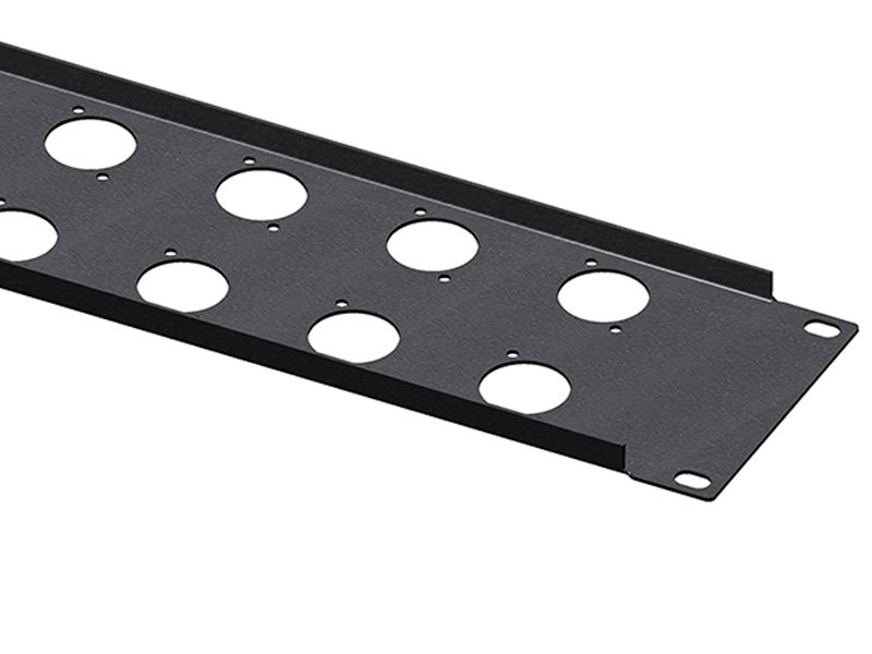 Punching Panel Rack RP04X2U16R 2U Rack Panels for 16 XLR Rotated 90° - PropAudio