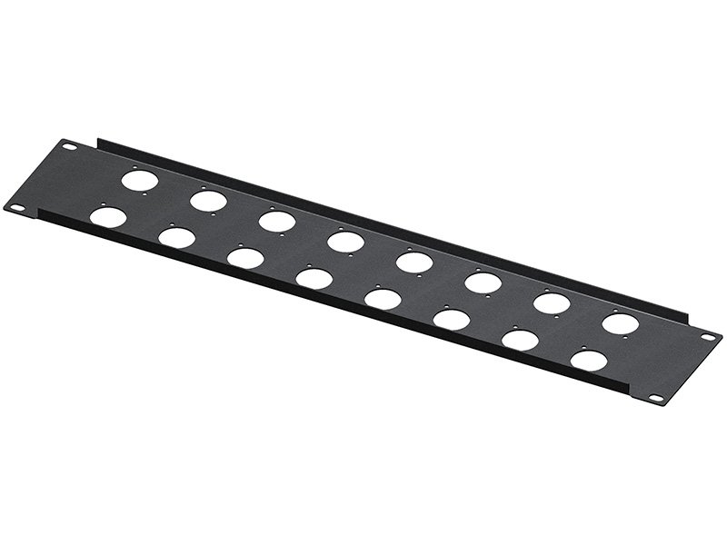RP04X2U16R 2U Rack Panels for 16 XLR Rotated 90° - PropAudio