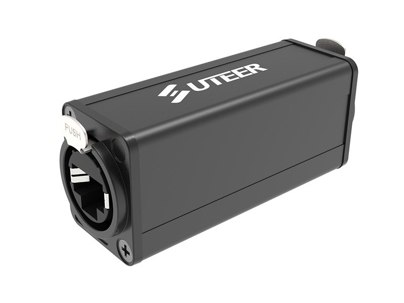 RJ45 EtherCON coupler with shielding black DAD61B