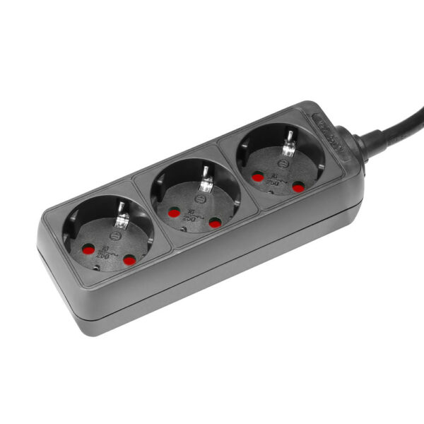 PCS315 3-Outlet Shucko socket power strip 1.5m cable length - PropAudio