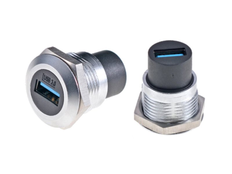 USB 3.0 C-shape panel mounting coupler DAD14
