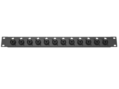 Xlr Input Rack RPC1U12C 12-way Combo XLR/JACK connector rack panel - PropAudio