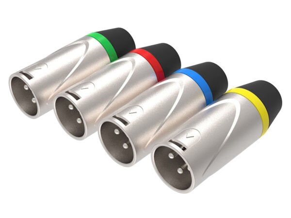 Neutrik NC4MX-B 4-Pin Male XLR Connector - Black With Gold Contacts