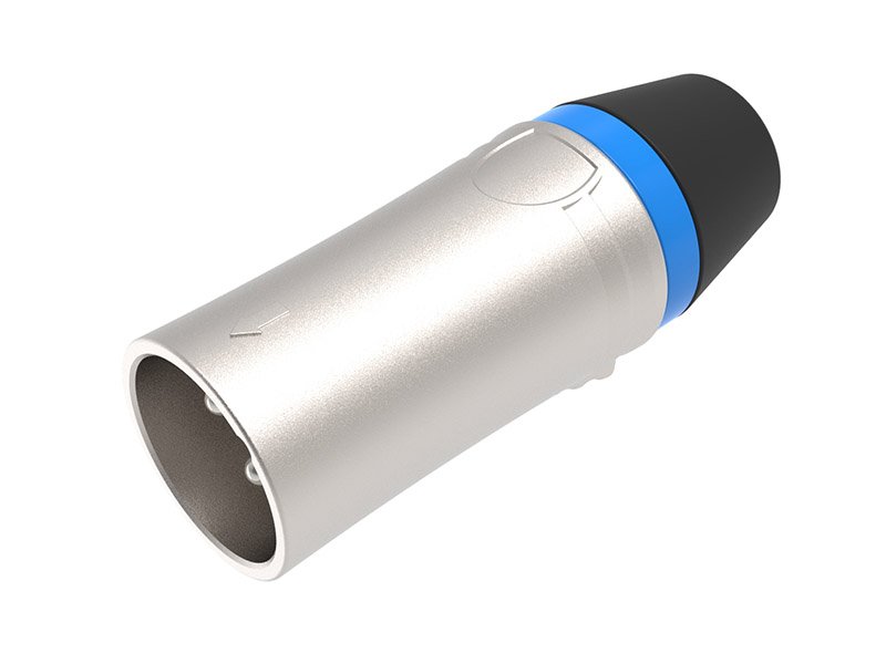Neutrik NC4MX-B 4-Pin Male XLR Connector - Black Housing With Gold Contacts