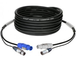PowerCON & 3-pin XLR combination cable with neutrik connector HPD05N