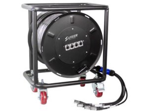 4-channel CAT6 SFTP cable drum with EtherCON connector HSD114