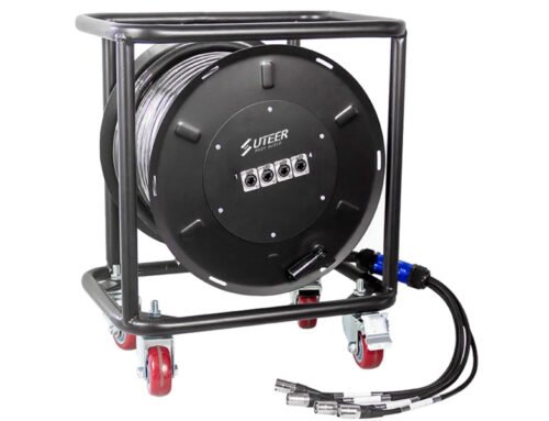 4-channel CAT6 SFTP cable drum with EtherCON