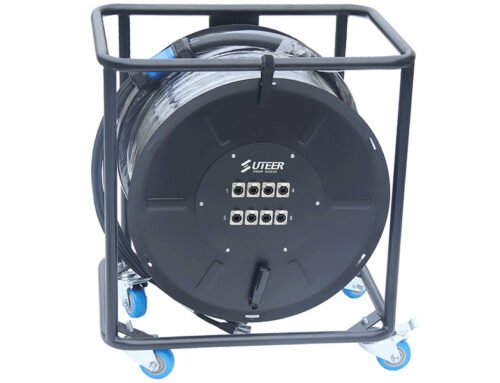 8-channel CAT6 SFTP cable drum with EtherCON