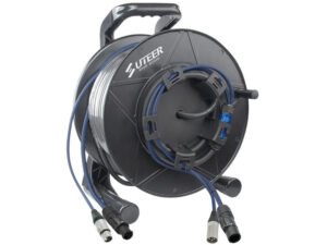 Combi Neutrik PowerCON TRUE1 & 3-pin DMX hybrid cable drum HSD09N