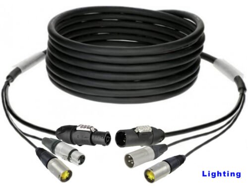 HPCD03 PowerCON TRUE1 3×2.0mm2 & CAT6 & DMX hybrid cable