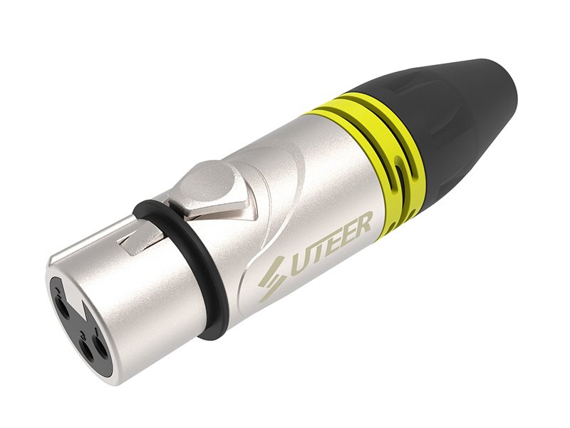 3 pole XLR cable connector female Similar Amphenol XLR3F019