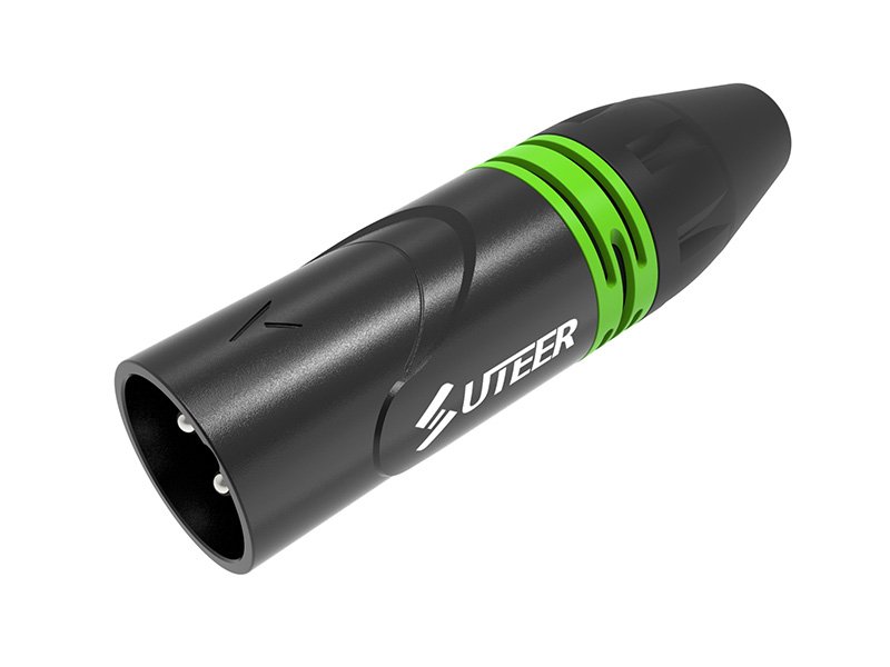 Amphenol shape 3 pole XLR cable connector male XLR3M019B