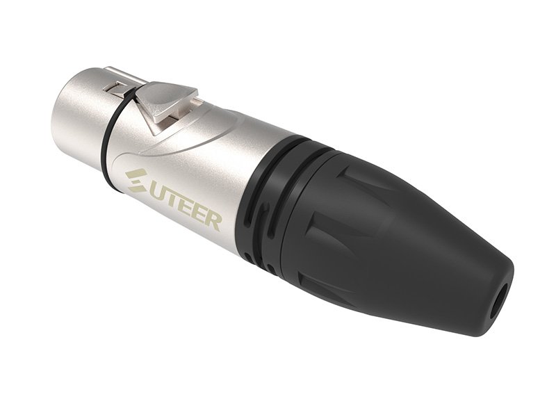 Amphenol type 3 pole XLR connector female nickel housing XLR3F019