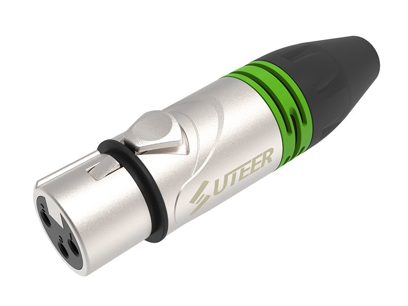 Similar Amphenol 3-pin XLR female connector nickel housing XLR3F019